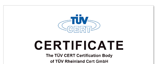 ISO9001:2000証明書/油圧トルクレンチ