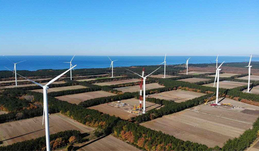 日本最大の風力発電ウインドファームつがる